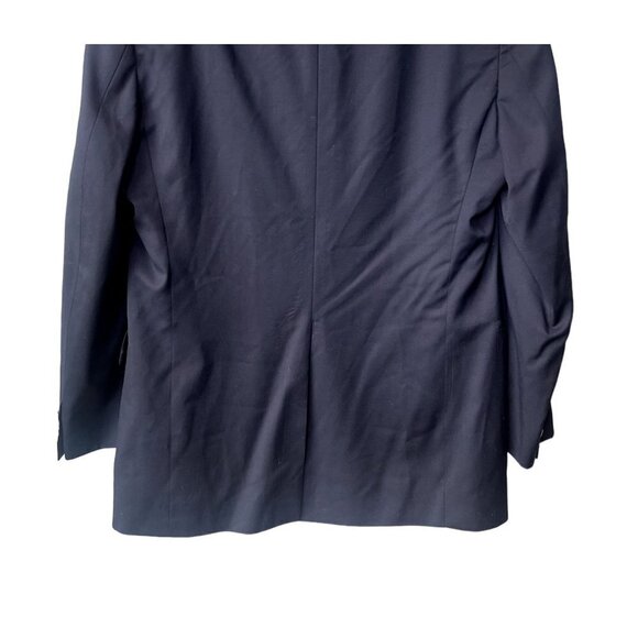 Hart Schaffner & Marx Gold Trumpeter Wool 46L Navy Blue Gold Button Suit Blazer - Picture 6 of 11